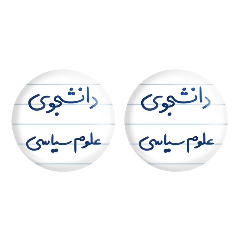 مگنت خندالو مدل دانشجوی علوم سیاسی کد 6630 مجموعه 2 عددی