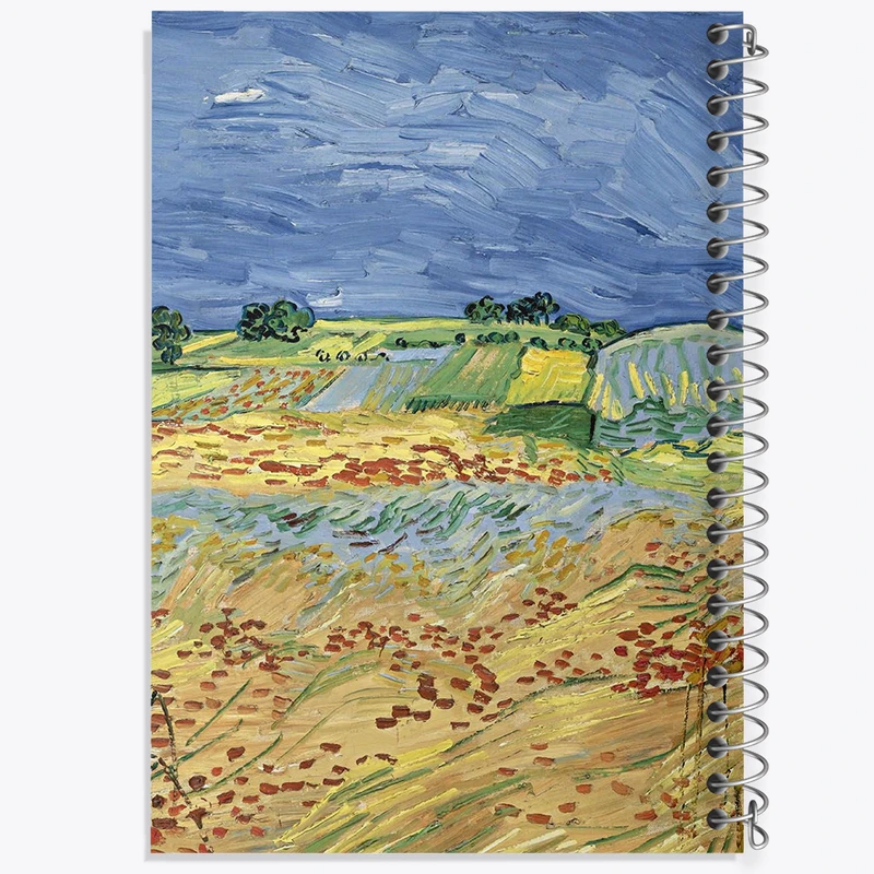 دفتر ژورنال نویسی 50 برگ خندالو مدل نقطه ای طرح ونسان ونگوگ (Van Gogh) کد 36798