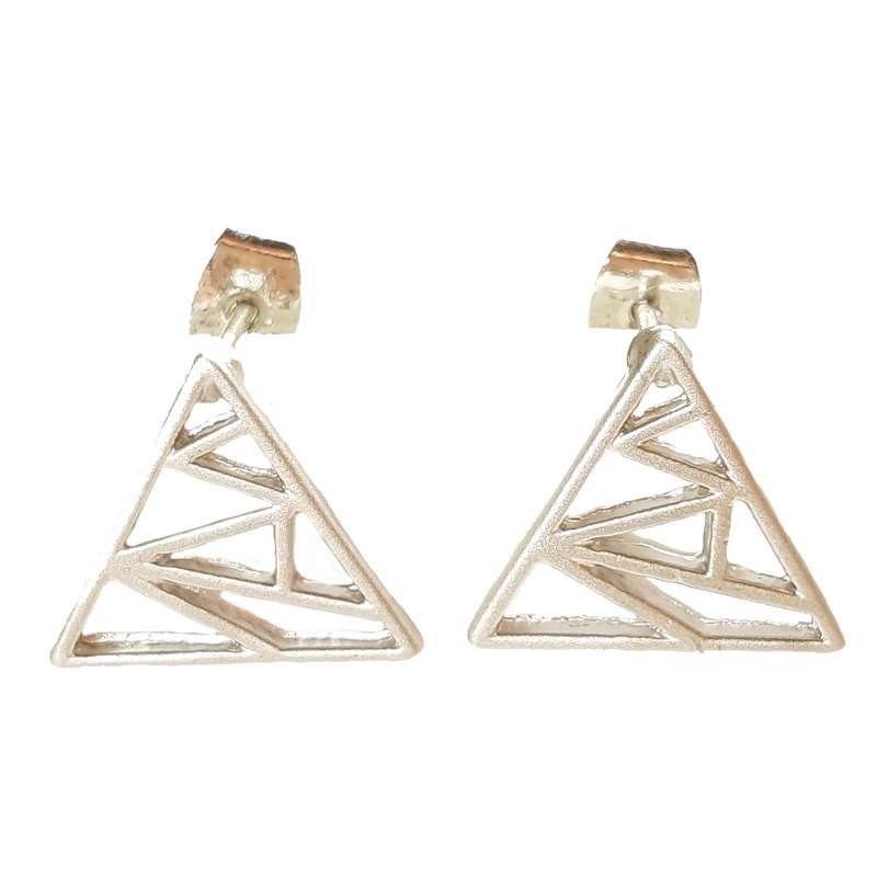 گوشواره زنانه مدل میخی اوریگامی کد E/SA/45-46