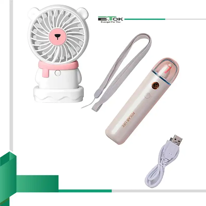 پنکه شارژی ایتوک مدل Polar Life به همراه دستگاه بخور