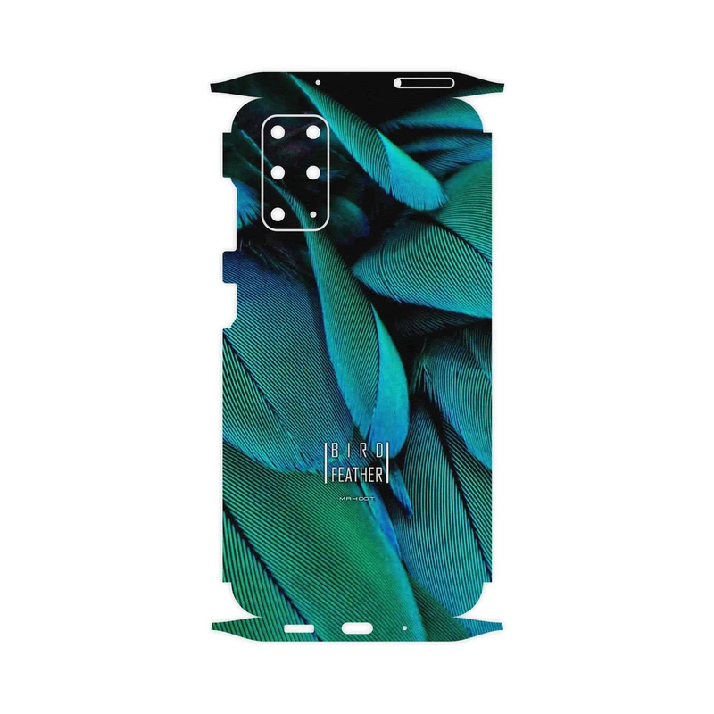 برچسب پوششی ماهوت مدل Green Feather-FullSkin مناسب برای گوشی موبایل سامسونگ Galaxy S20 Plus