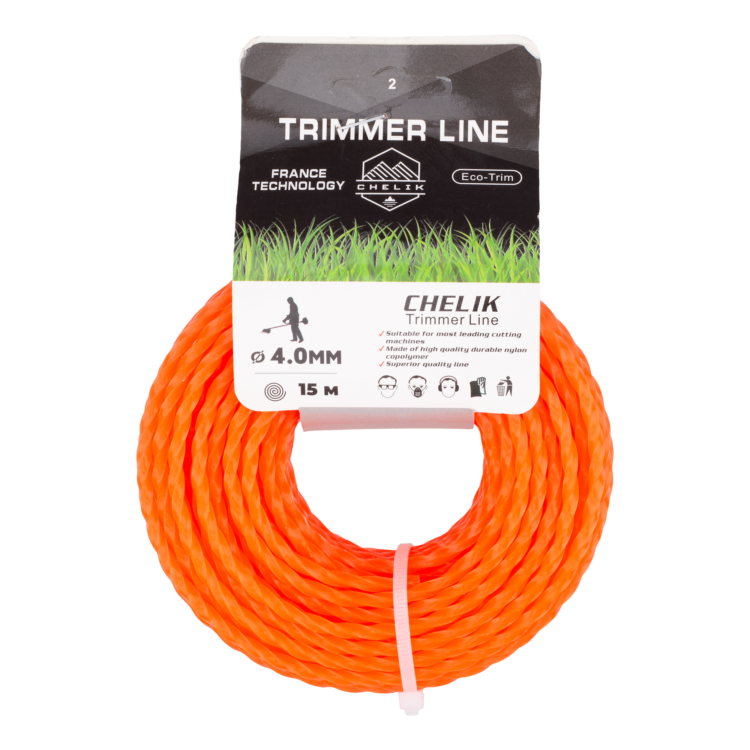 نخ علف تراش تریمر لاین مدل گرد کد 4mm-15m-T