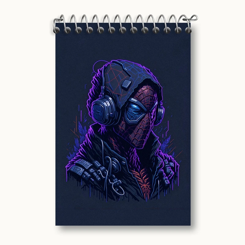 دفتر یادداشت 50 برگ خندالو مدل مرد عنکبوتی (Spider Man) کد F2914