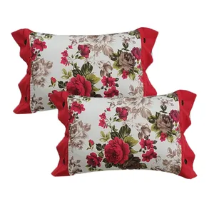 روبالشی سندس مدل گل دکمه ای کد 1149 بسته دو عددی