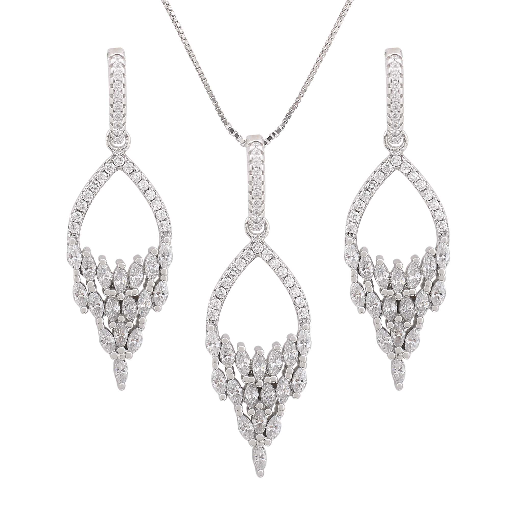 نیم ست نقره زنانه کد M3120