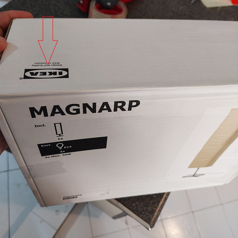 آباژور ایستاده ایکیا مدل MAGNARP