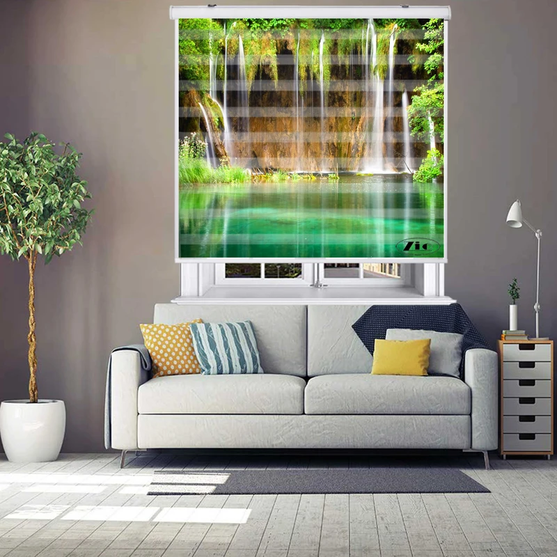 پرده زبرا زیو کد L5052 سایز 150X150 سانتی متر