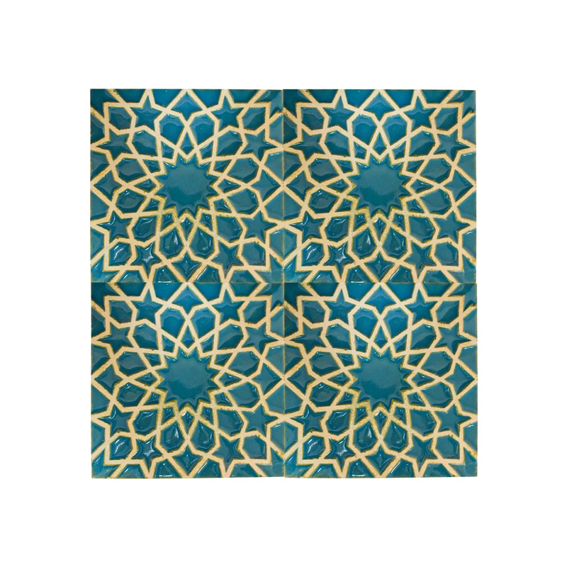 سنگ نما مدل آجر نما لعابدار شمسه