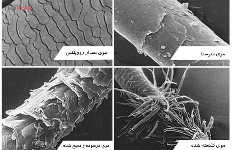سرم ضد آسیب و ترمیم کننده مو رووپلکس مدل یک مرحله ای حجم 4 میلی لیتر