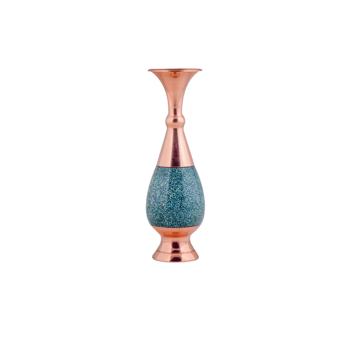 گلدان فیروزه کوبی آقاجانی کد F102