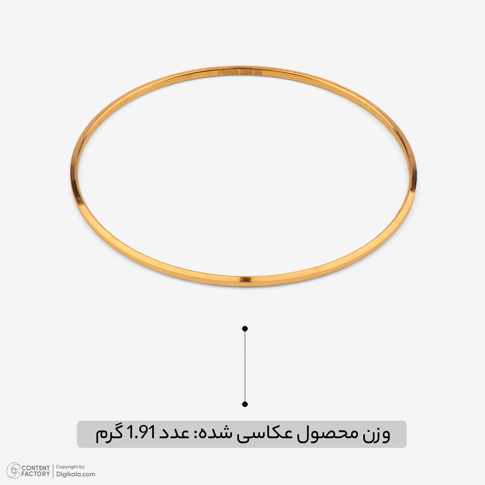 النگو طلا کم اجرت 18 عیار زنانه مایا ماهک مدل MB1864 سایز 3 -  - 6