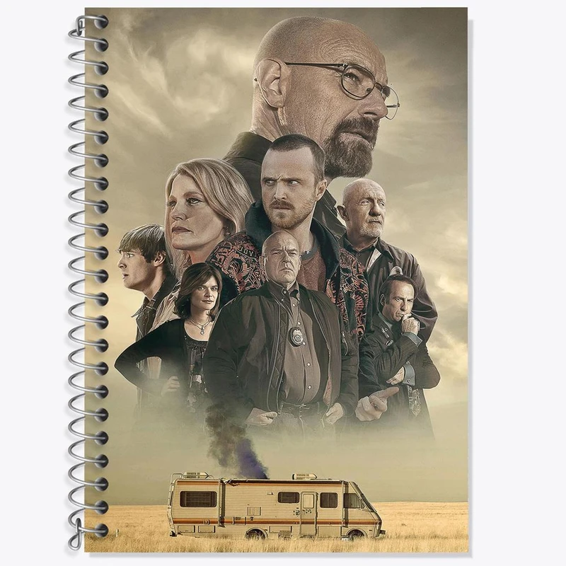 دفتر زبان 50 برگ خندالو مدل سه خط طرح سریال بریکینگ بد Breaking Bad کد 3167