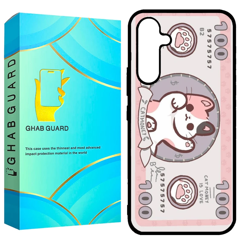کاور قاب گارد طرح گربه مدل GCHPA54 مناسب برای گوشی موبایل سامسونگ  Galaxy A54 5G