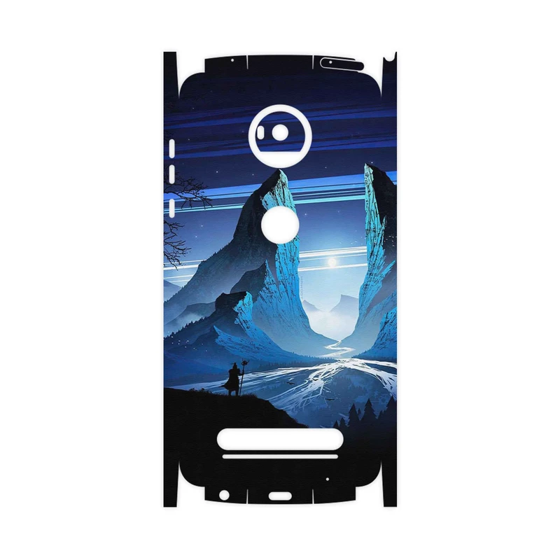 برچسب پوششی ماهوت مدل Blue Mountains Digital Art-FullSkin مناسب برای گوشی موبایل موتورولا Moto Z2 Play