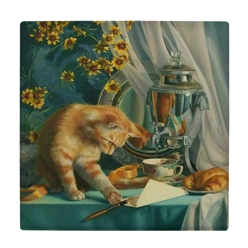  زیر لیوانی طرح گربه و سماور کد    3455217_1288