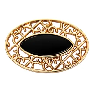 گل سینه زنانه مدل ترمه کد TE109