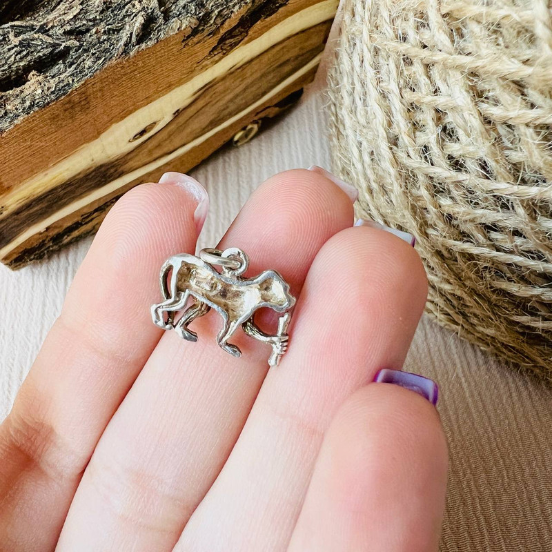 آویز گردنبند نقره مدل میمون موز دار