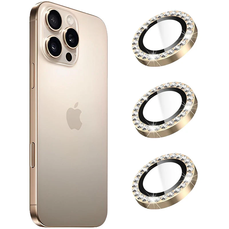 محافظ لنز دوربین کینگدام مدل Diamond Lens مناسب برای گوشی موبایل اپل iPhone 16 Pro / 16 Pro Max