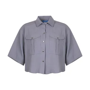 شومیز زنانه سولا مدل SL420600070-BLUE-GREYISH