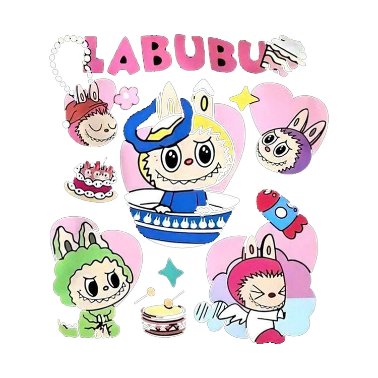 استیکر پارچه و لباس پاد آفرین مدل لبوبو کد 506