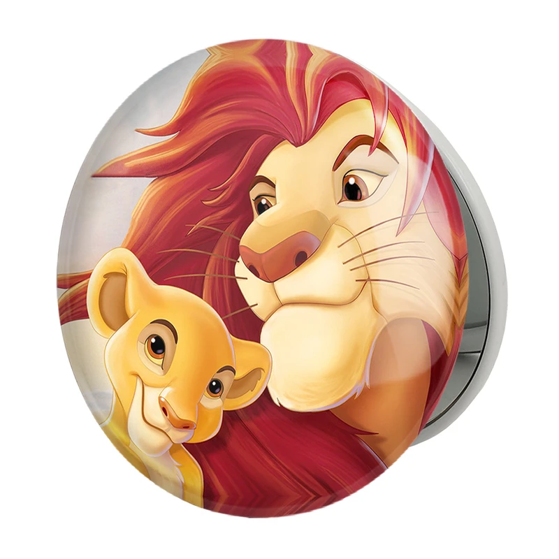 آینه جیبی خندالو طرح شیرشاه Lion King مدل تاشو کد 10696 