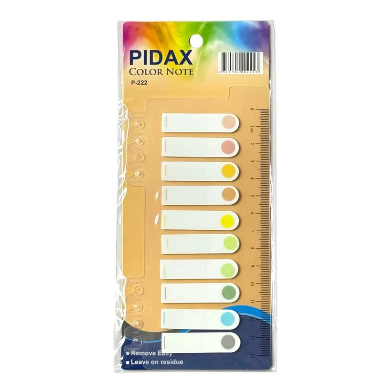 کاغذ یادداشت چسب دار پیداکس طرح انگشتی سایز 4*1 سانتی متر بسته 10 عددی