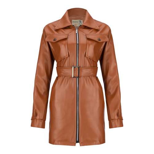 کت چرم زنانه السانا مدل مهنا کد 137751