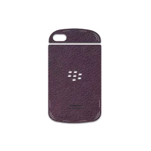 MAHOOT Purple-Leather Cover Sticker for BlackBerry Q10