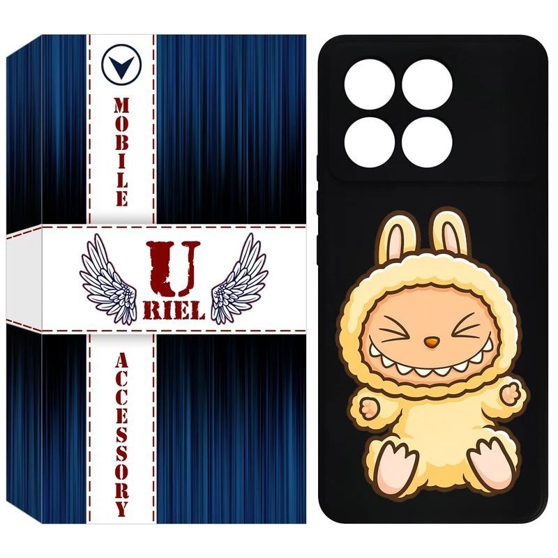 کاور یوریل مدل KSH کد 135 طرح عروسک لبوبو مناسب برای گوشی موبایل شیائومی Poco F6 Pro / Redmi K70 / K70 Pro