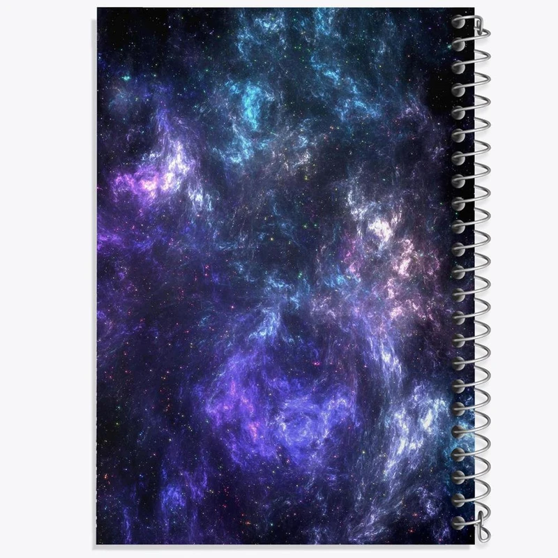 دفتر لیست خرید 50 برگ خندالو طرح کهکشان و سیاره ها کد 25359