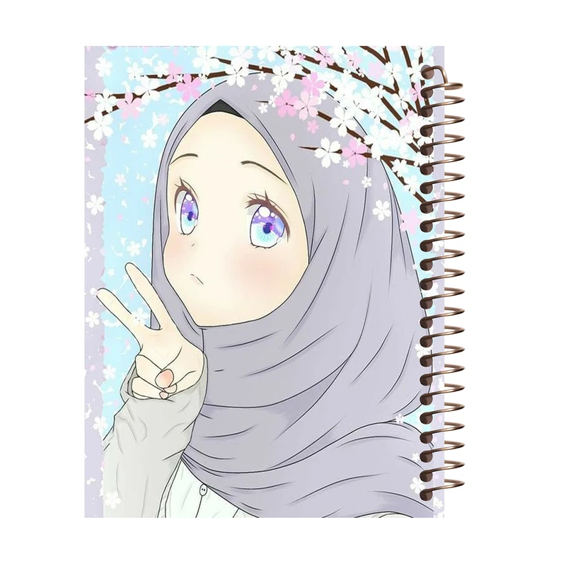 دفتر زبان 60 برگ طرح دختر کد L128