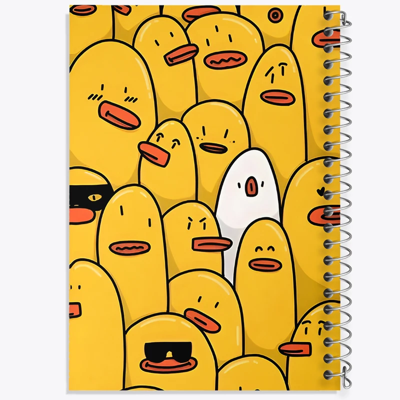 دفتر مشق 100 برگ خندالو طرح اردک های خنگ کد N4489