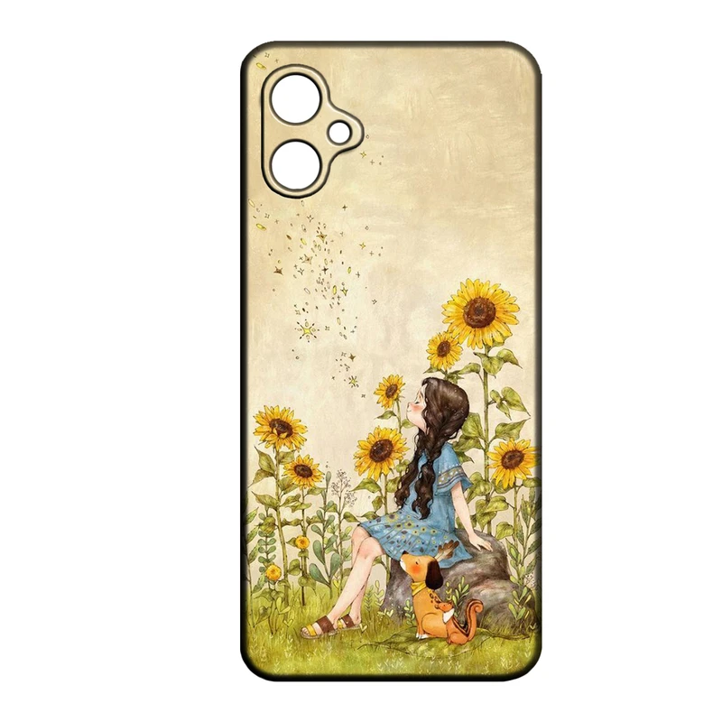 کاور طرح دخترانه کد 86 مناسب برای گوشی موبایل سامسونگ Galaxy A05