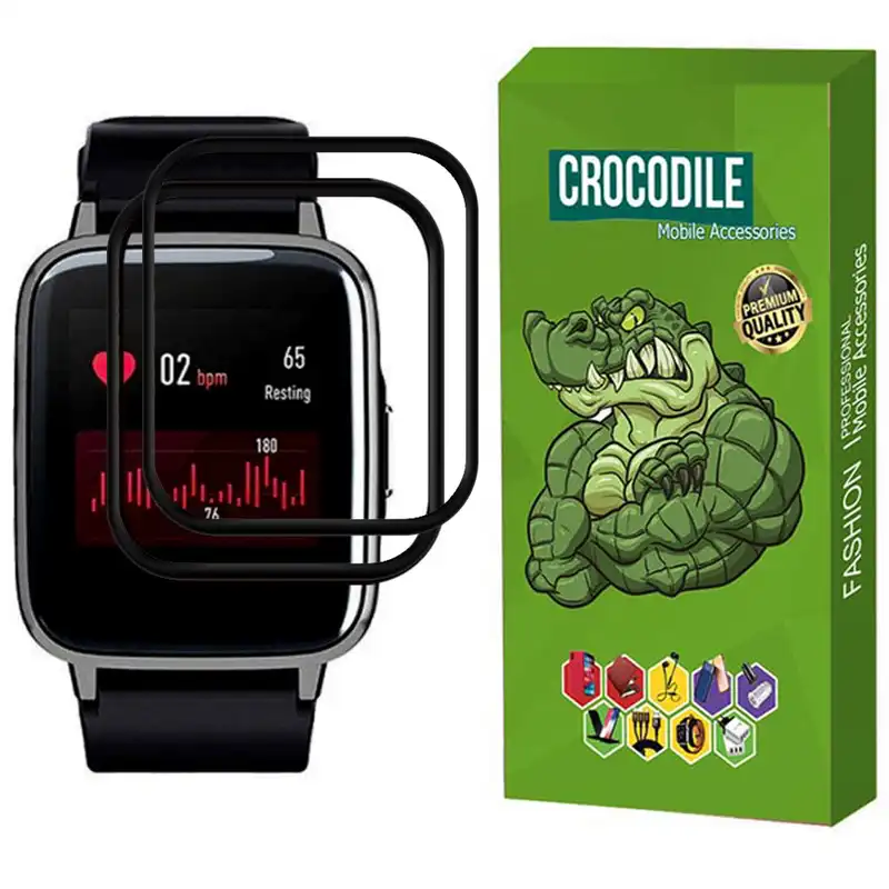 محافظ صفحه نمایش کروکودیل مدل C-PWM مناسب برای ساعت هوشمند هایلو LS01 بسته 2 عددی