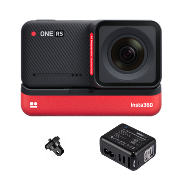 دوربین فیلم برداری ورزشی اینستا 360 مدل ONE RS 4K به همراه لوازم جانبی