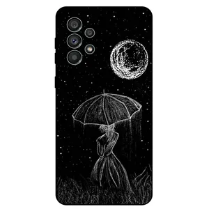 Megafone Girl and Moon 1369 Cover For Samsung Galaxy A73 5G