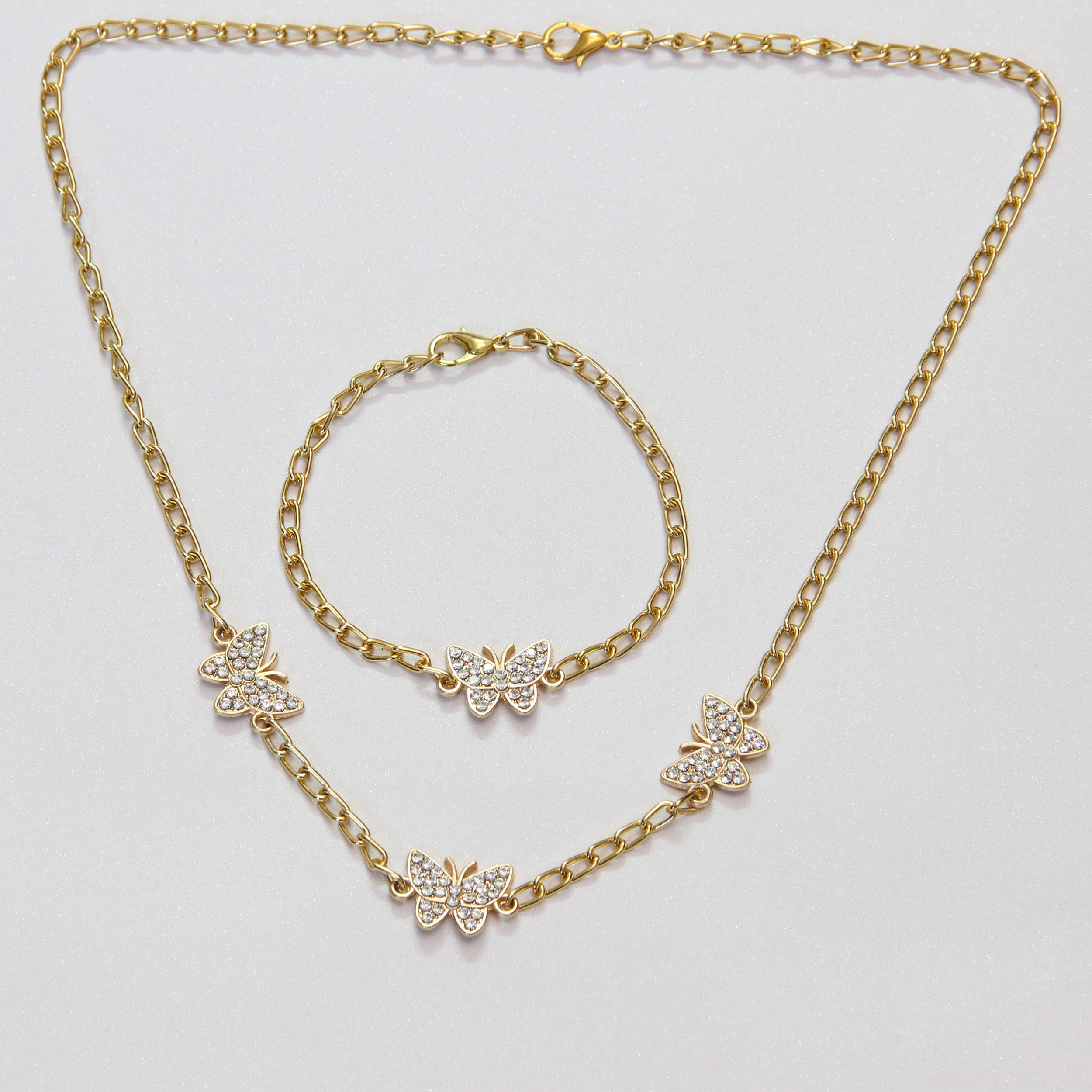 نیم ست دخترانه مدل پروانه کد HN1596