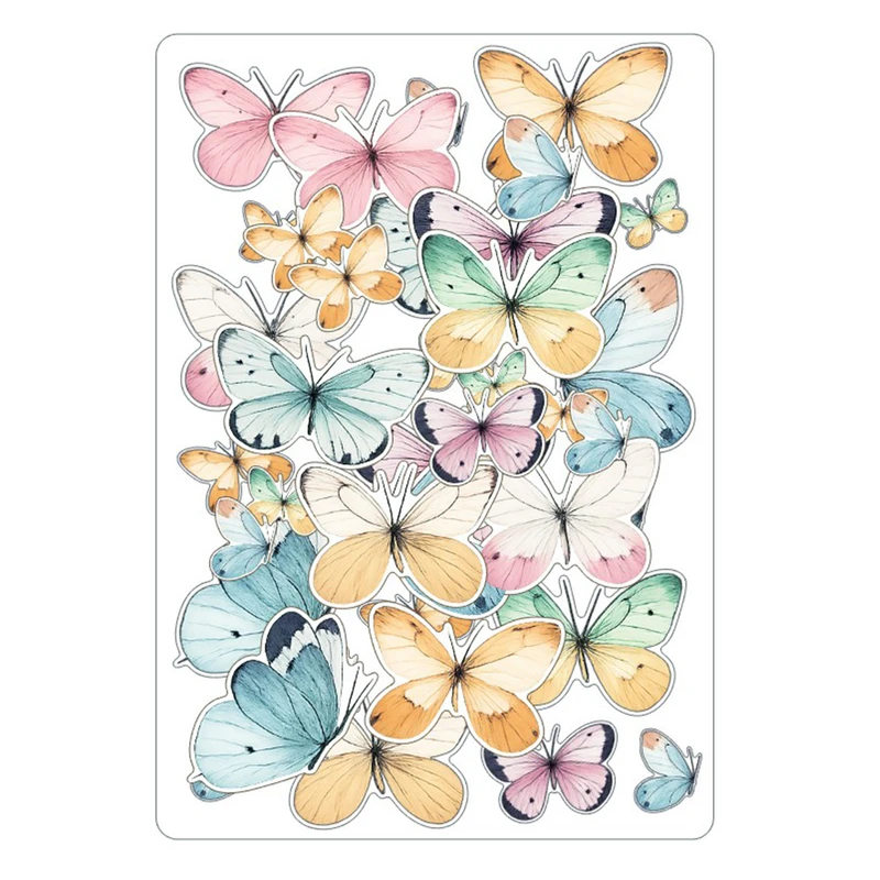 برچسب طرح برش خورده بولت ژورنال مدل پروانه ها بسته 38 عددی