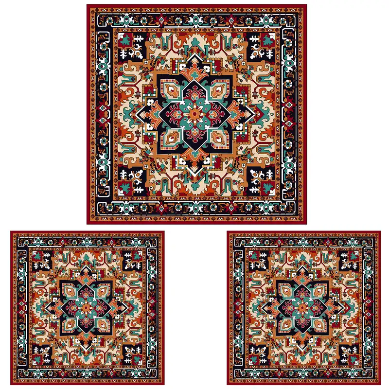 ست رومیزی سه تکه طرح قالی کد 1001