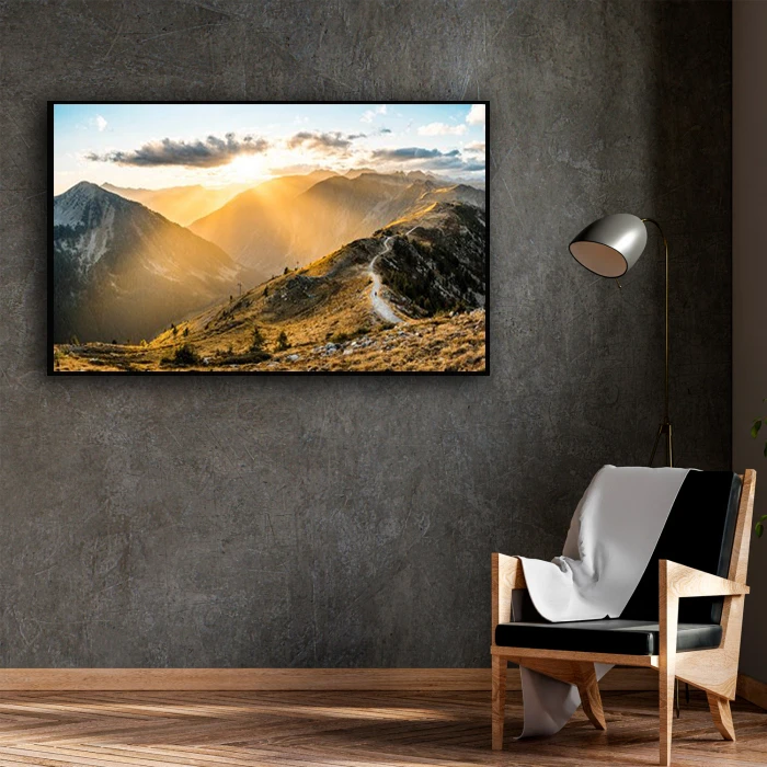 تابلو بکلیت طرح منظره طبیعت کوهستان مدل B-D1487