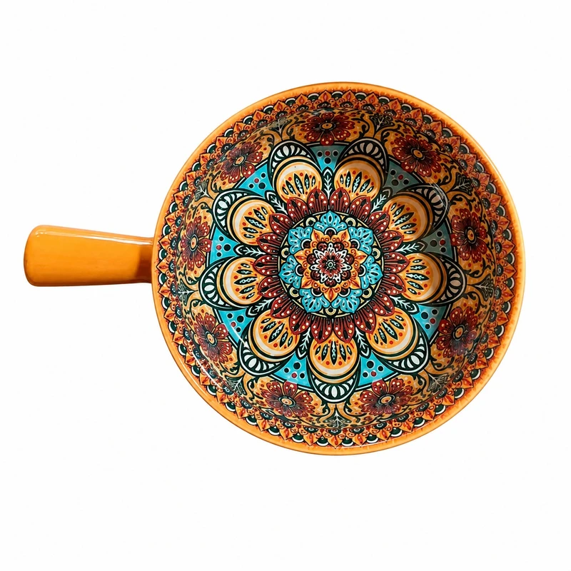 کاسه طرح سنتی ایزنیک مدل آلاله