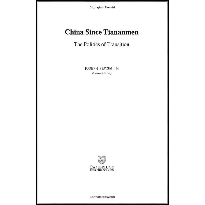 کتاب China since Tiananmen اثر Joseph Fewsmith انتشارات Cambridge University Press