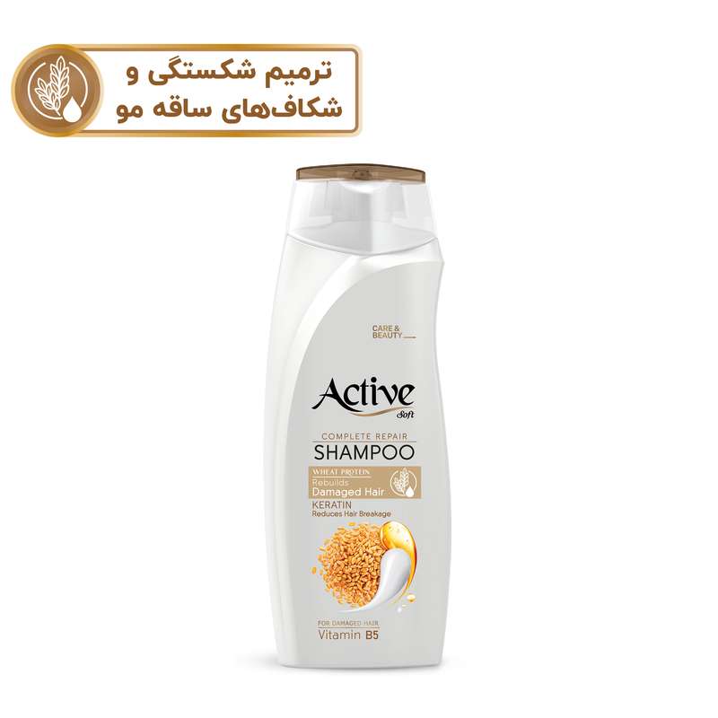 شامپو ترمیم کننده مو اکتیو مدل موهای آسیب دیده Wheat Protein حجم 350 میلی لیتر شامپو ترمیم کننده مو اکتیو مدل موهای آسیب دیده Wheat Protein حجم 350 میلی لیتر