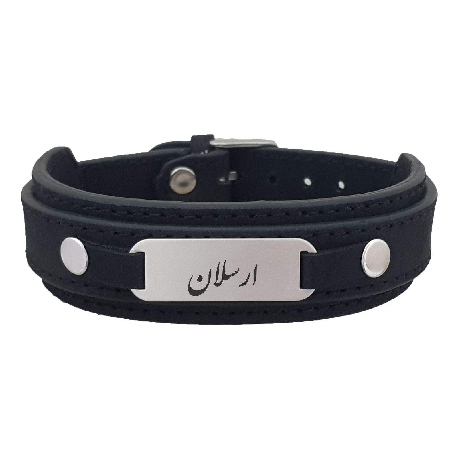 دستبند نقره مردانه ترمه ۱ مدل ارسلان کد Dcsf0052 -  - 1