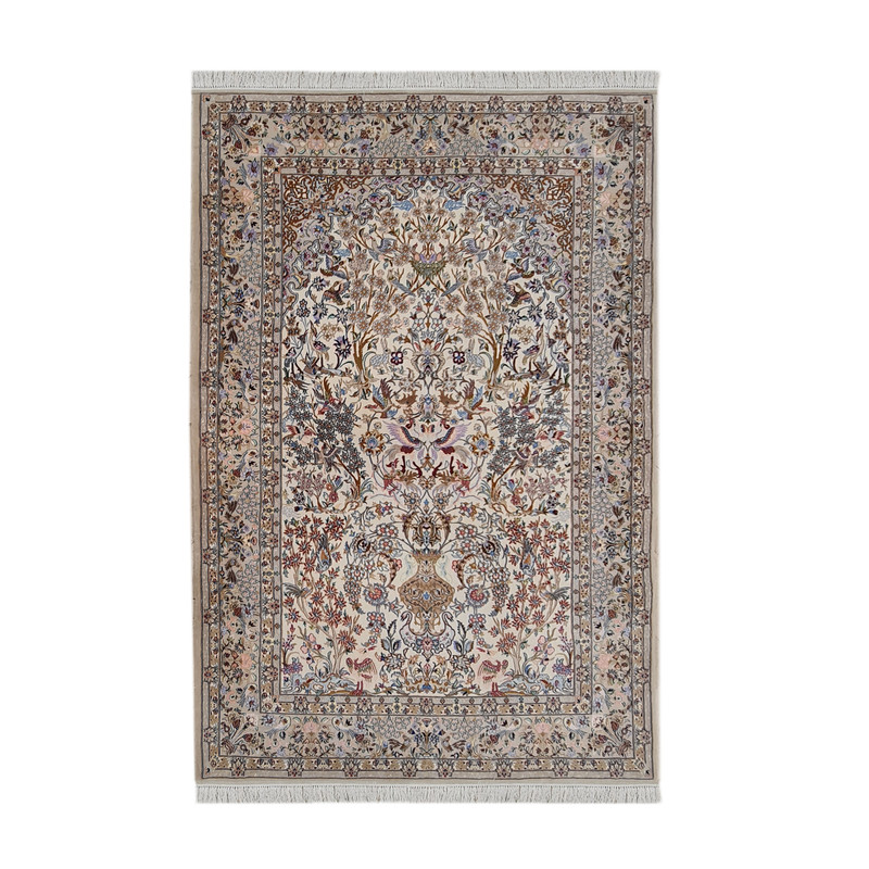 فرش دستبافت سه و نیم متری مدل اصفهان کد 1842