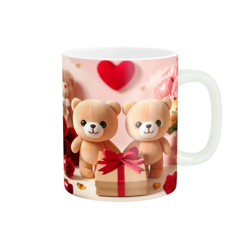 ماگ پاد آفرین طرح هدیه و ست یک عددی کد 574