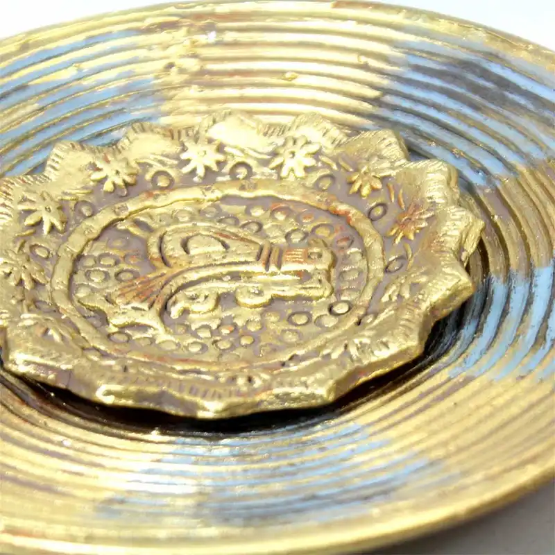 بشقاب دیوارکوب سفالی طرح پرنده مجموعه 2 عددی