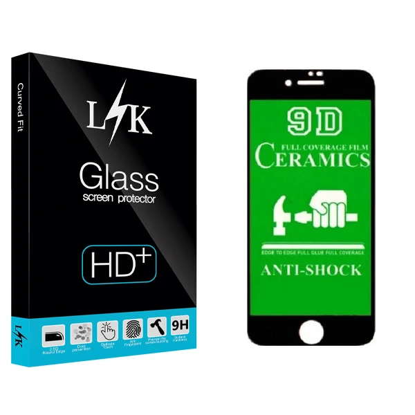 محافظ صفحه نمایش ال کی مدل Hard glass مناسب برای گوشی موبایل اپل IPHONE 8 PLUSE