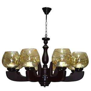   لوستر پنج شعله چشمه نور کد G711/8-BR