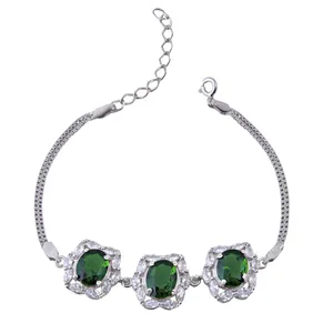 دستبند نقره زنانه  بازرگانی میلادی مدل کوارتز کد 079_DP